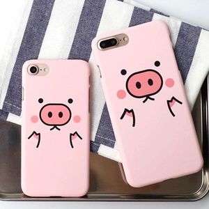 Korea Cartoon Pink Cute Pig iPhone Case Cover